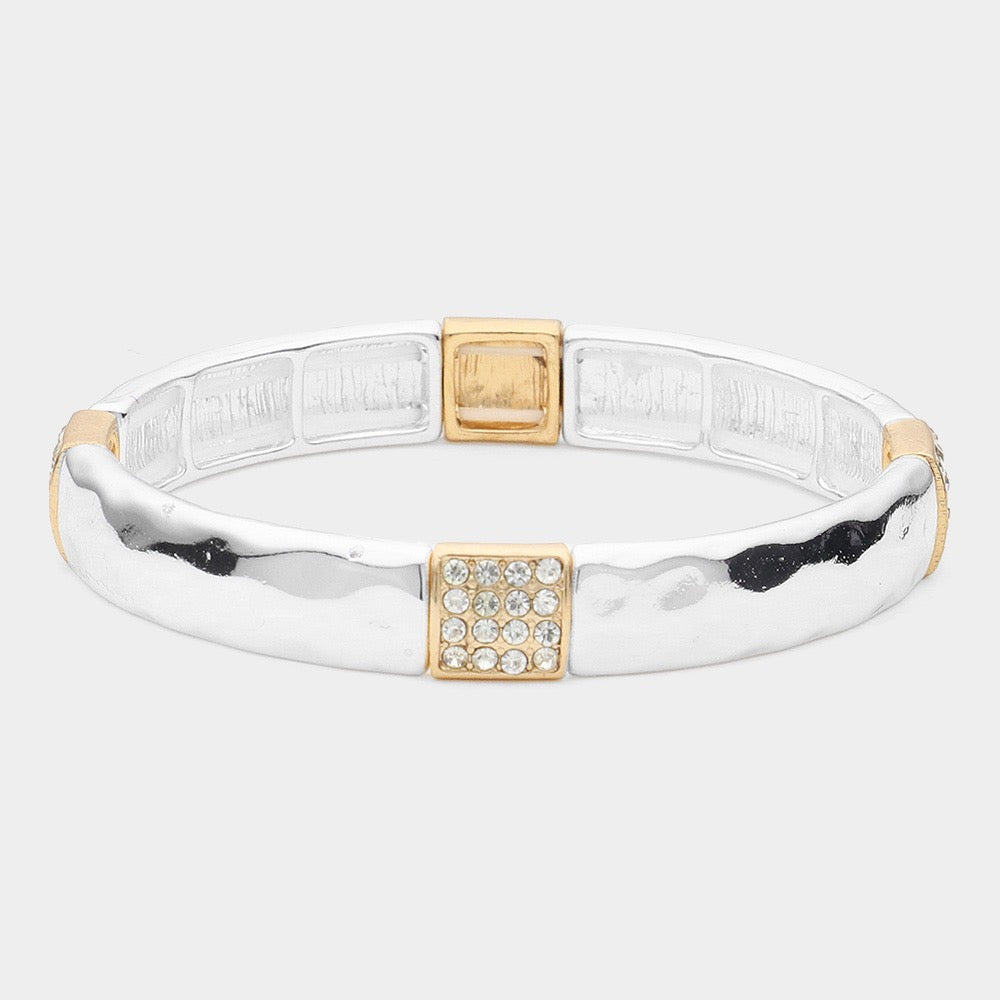 Gilded Motion - Two-tone Bracelet