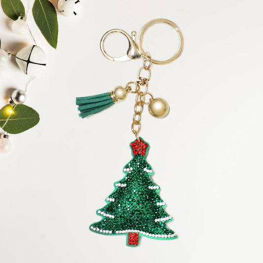 Tinsel Tree - Green Keychain