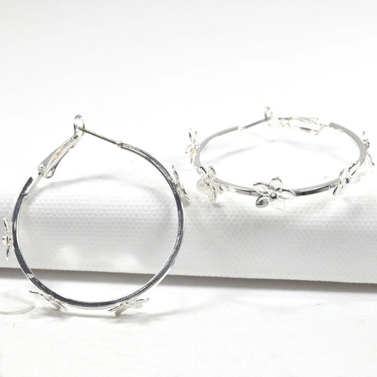 All Around Bloom - Silver Earrings - Alie's Boutique