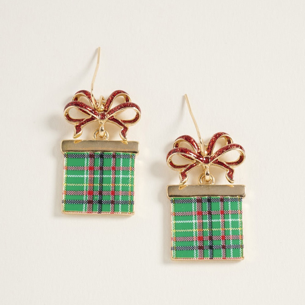 Wrapped In Joy - Green Earrings - Alie's Boutique