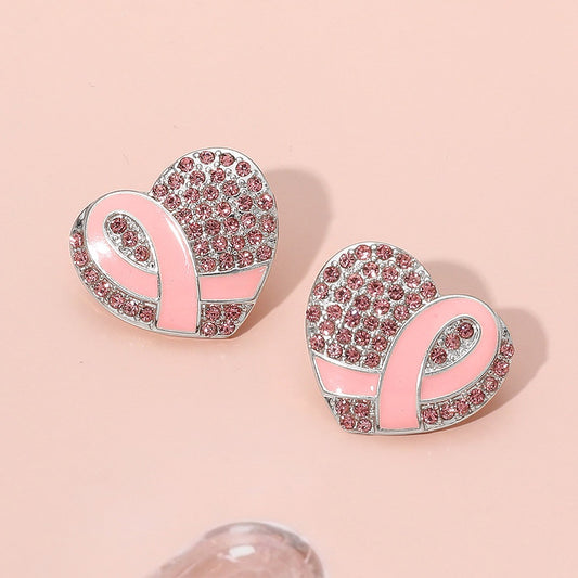 Brave Hearts - Pink Earrings
