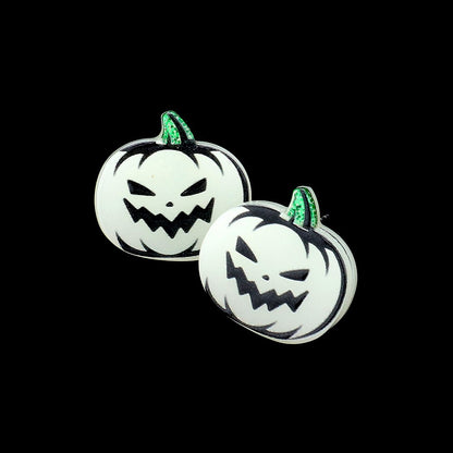 Night Fright - White Glow In The Dark Earrings