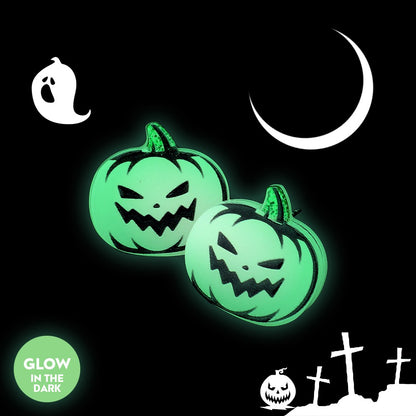 Night Fright - White Glow In The Dark Earrings
