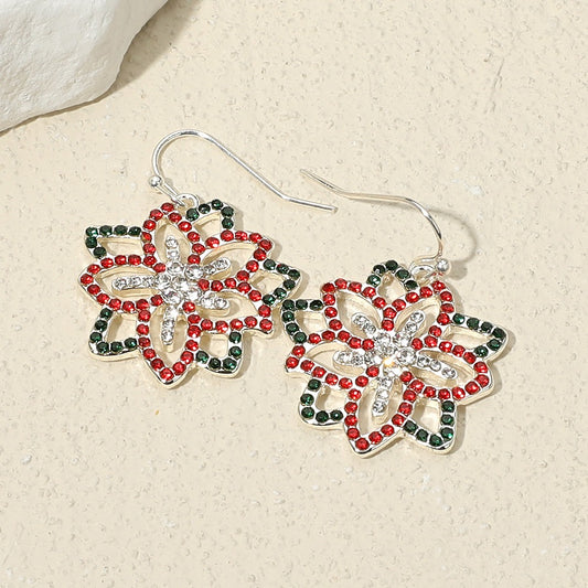 Holiday Bloom - Silver Earrings