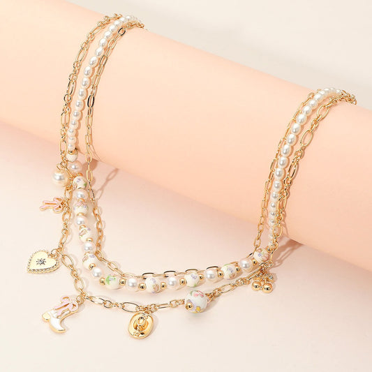 Moonlit Melody - Gold Necklace