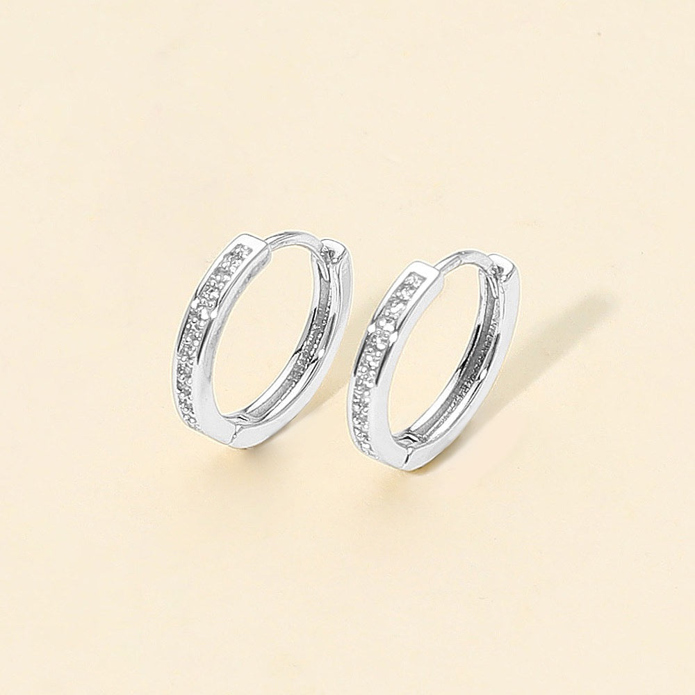 Quiet Orbit - 14k White Gold Dipped Earrings - Alie's Boutique