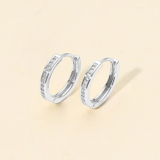 Quiet Orbit - 14k White Gold Dipped Earrings - Alie's Boutique