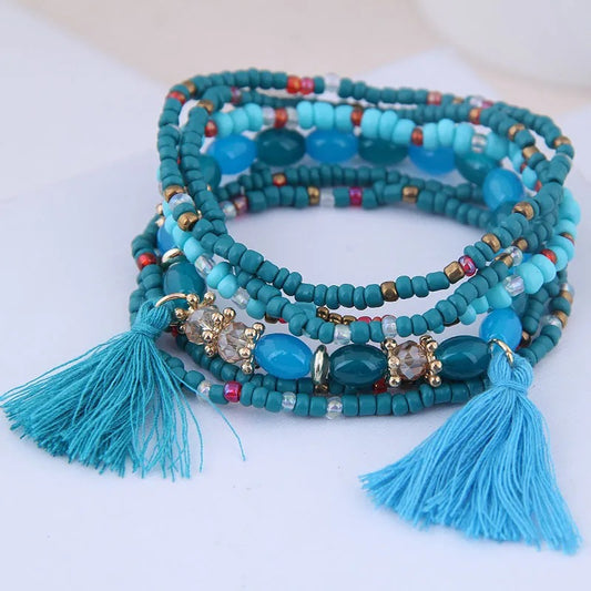 Sun-kissed Serenity - Blue Bracelet - Alies Bling Bar