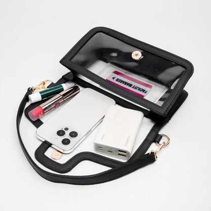 In The Clear - Black Crossbody & Shoulder Bag 2 in 1