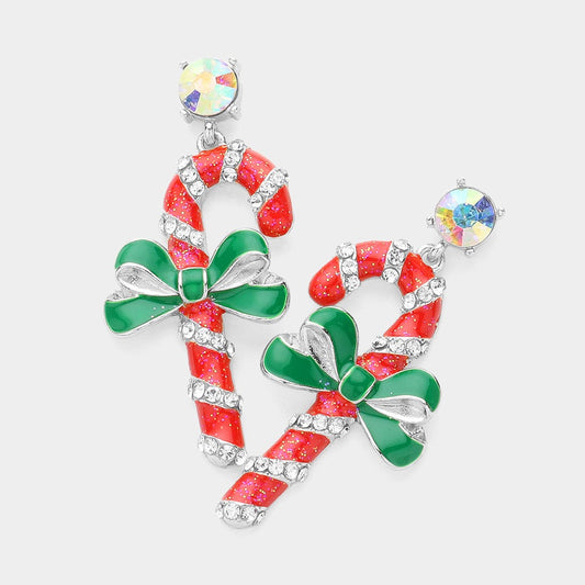 Season's Spin - Multi Silver Earrings