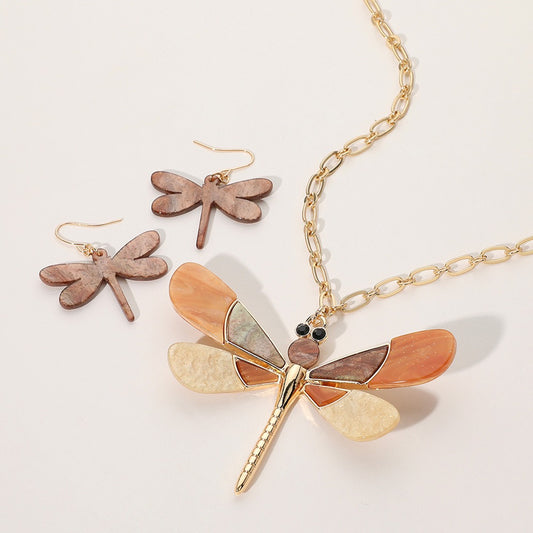 Whispering Currents - Brown Necklace