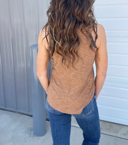 PREORDER: Burnout Breeze Lightweight Sweater Knit Tank Top in 6 Colors - Shop Alies Bouutique
