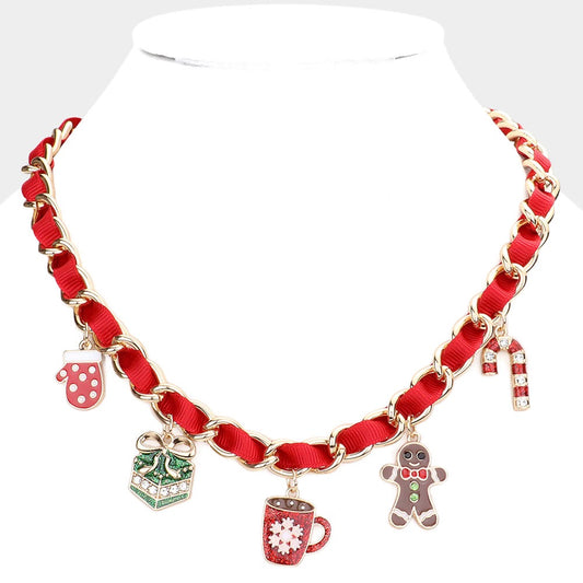 Cocoa & Cheer - Red Necklace