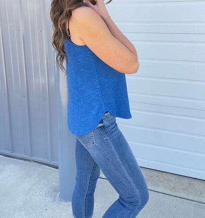 PREORDER: Burnout Breeze Lightweight Sweater Knit Tank Top in 6 Colors - Shop Alies Bouutique