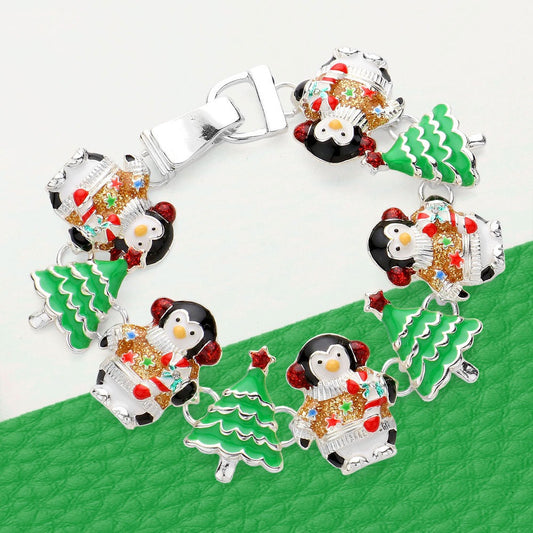Frosted Joy - Multi Silver Bracelet