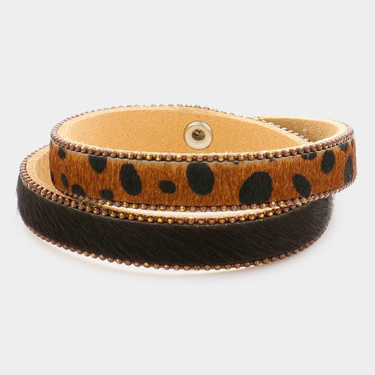 Untamed Echo - Brown Bracelet
