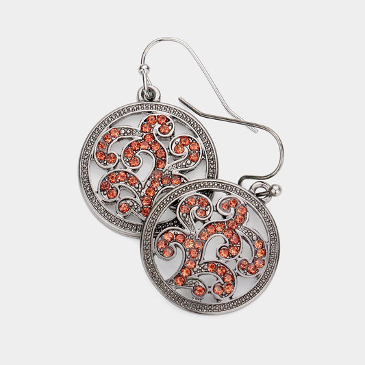 Ember Waltz - Hematite Earrings