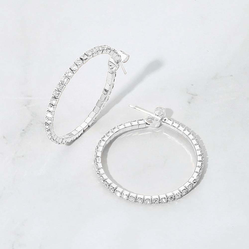 Radiant Curve - Silver Earrings
