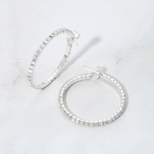 Radiant Curve - Silver Earrings