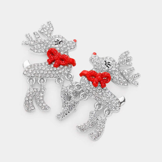 Dash Of Cheer - Silver Earrings