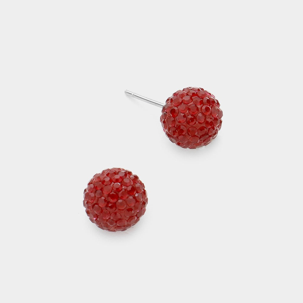 Merry Minis Tall - Red Earrings
