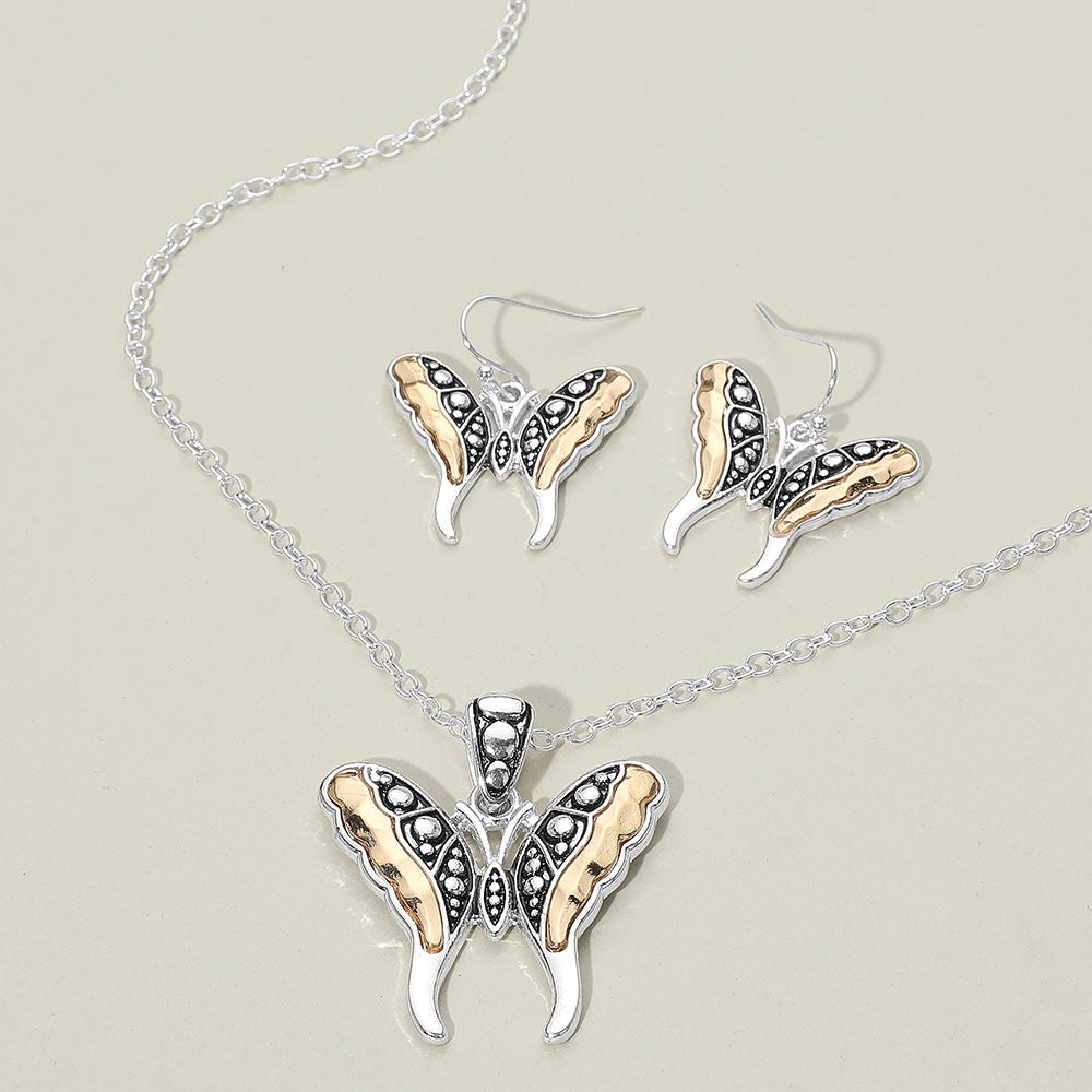 Patti's Flutter Dreams - Two-Tone Necklace