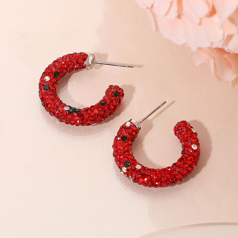 Winter Glow - Red Earrings