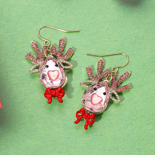 Holiday Spark - Pink Earrings - Alie's Boutique