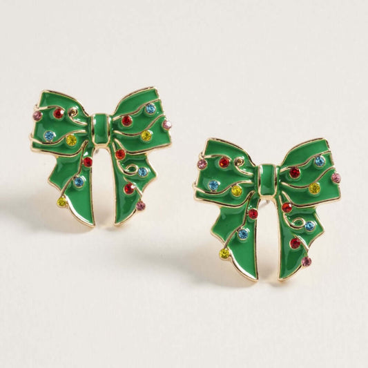 Tinsel Twist - Green Earrings