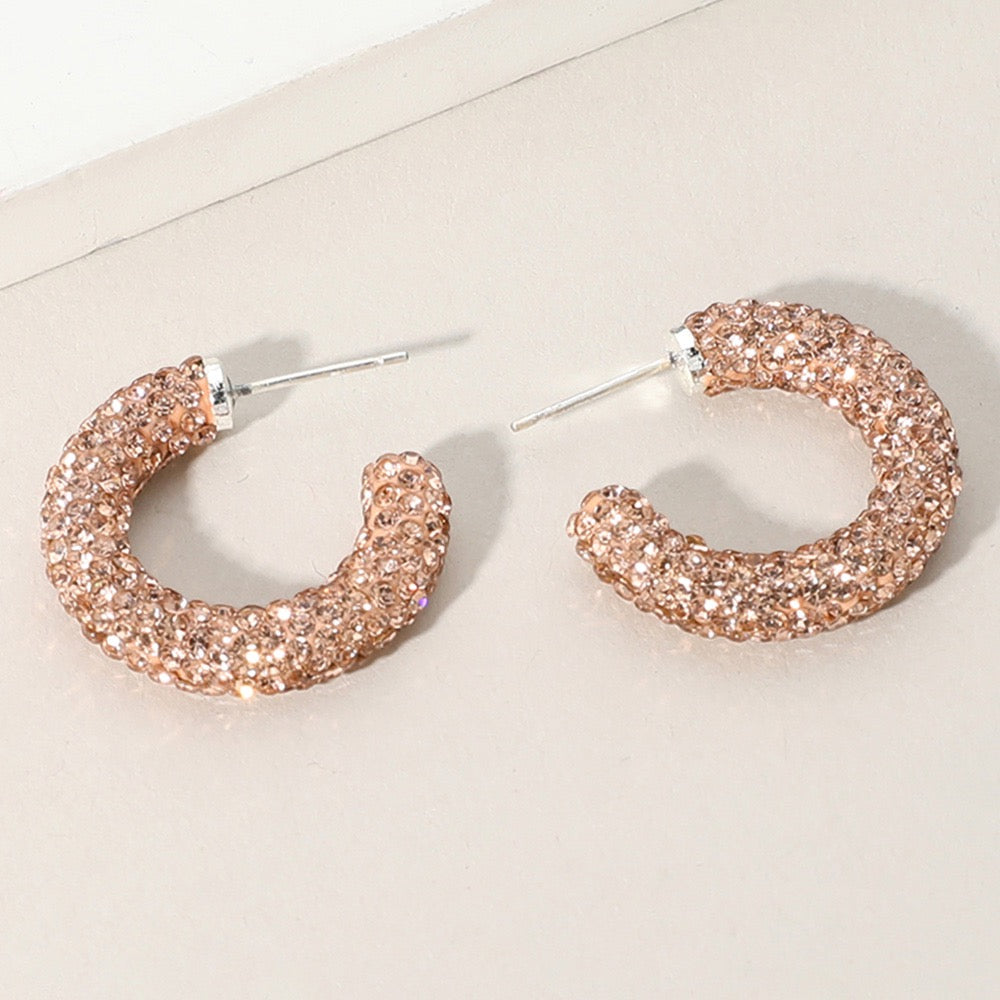Light Within - Topaz Hoop Earrings - Alie's Boutique