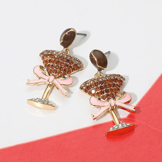 Cheers, Darling  - Gold Drop Earrings - Alie's Boutique