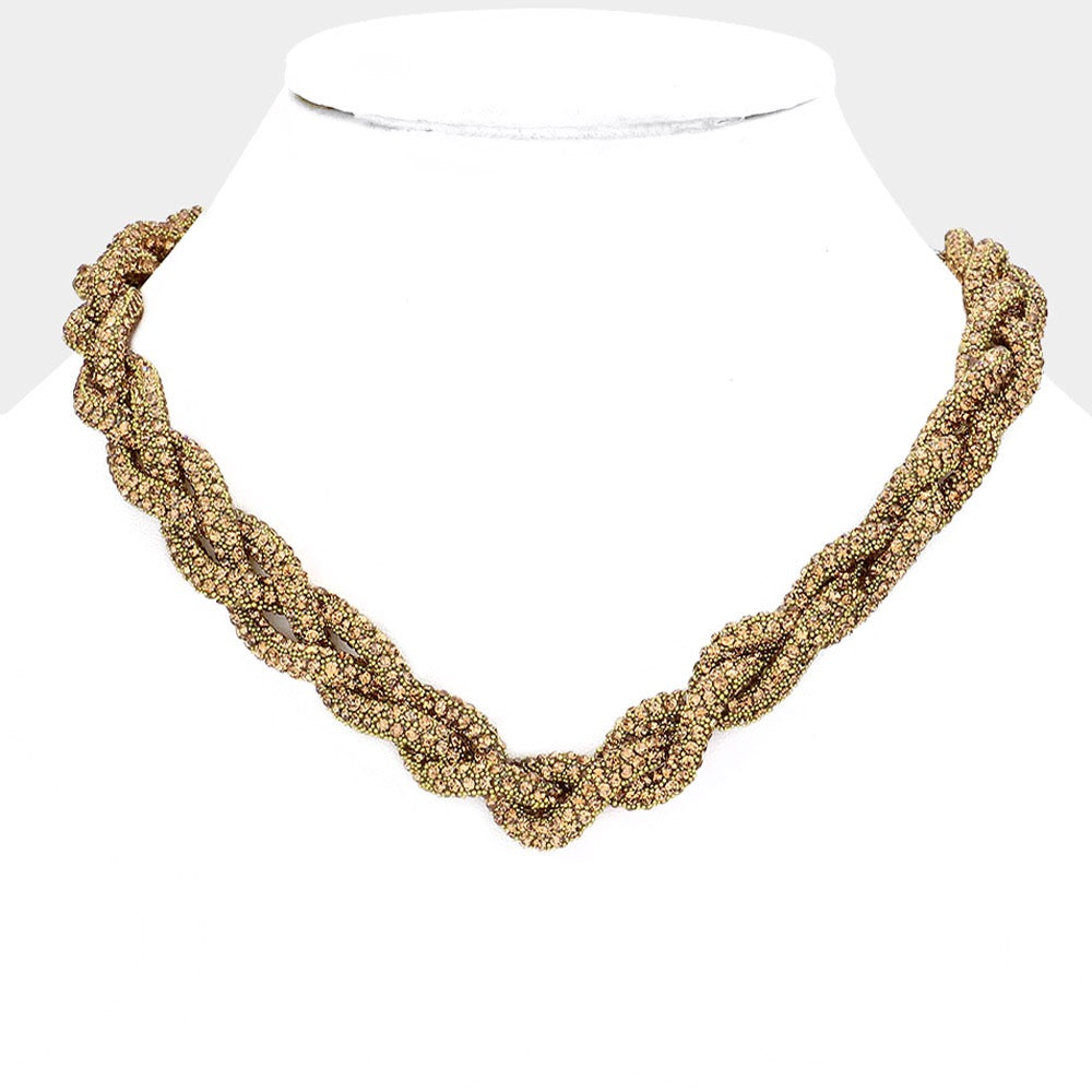 Midnight Entwine - Topaz Necklace