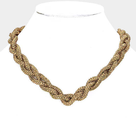 Midnight Entwine - Topaz Necklace