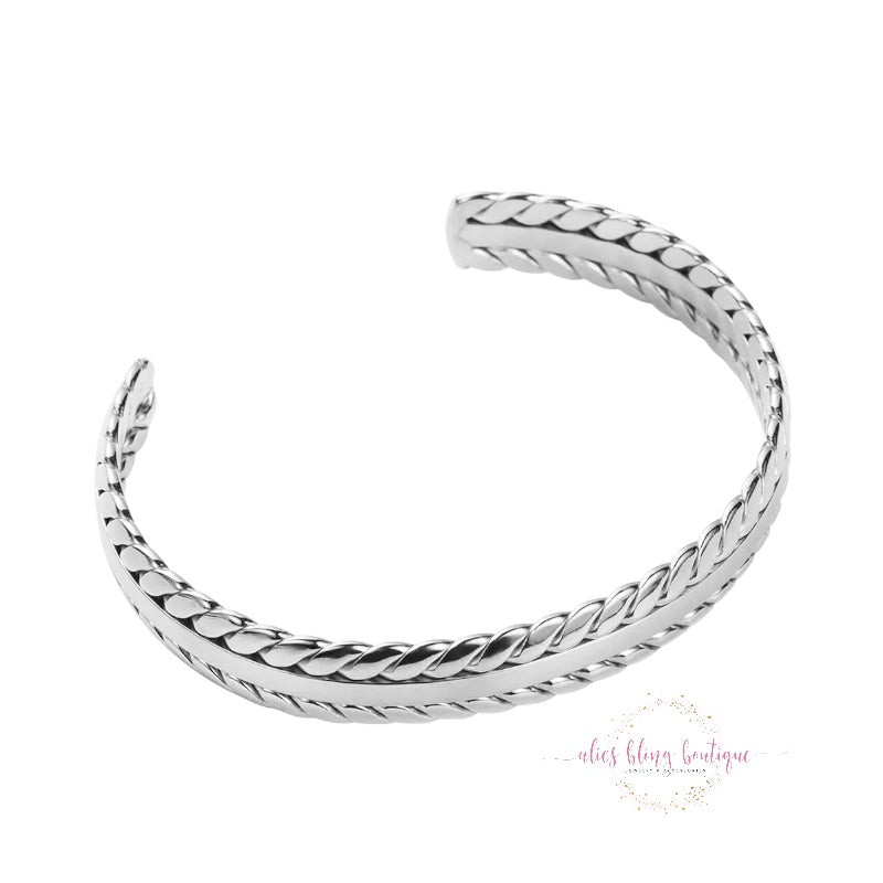 Got A Hold On You - Silver Bracelet - Alies Bling Bar
