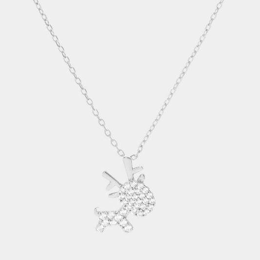 Silent Spark - White Gold Dipped Necklace