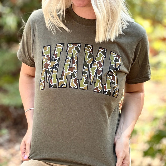Camo Mama Graphic Tee - Alie's Boutique