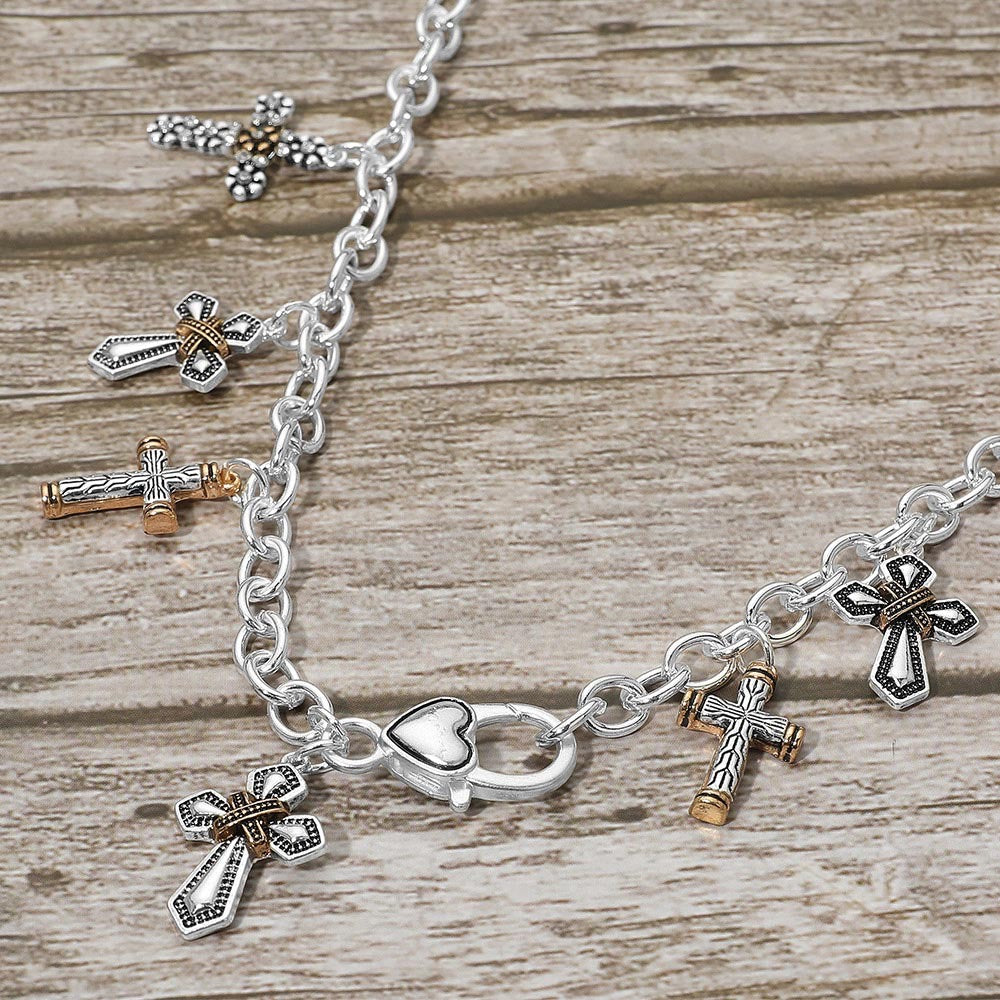 Sacred Links - Two-Tone Necklace
