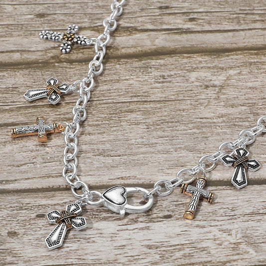 Sacred Links - Two-Tone Necklace