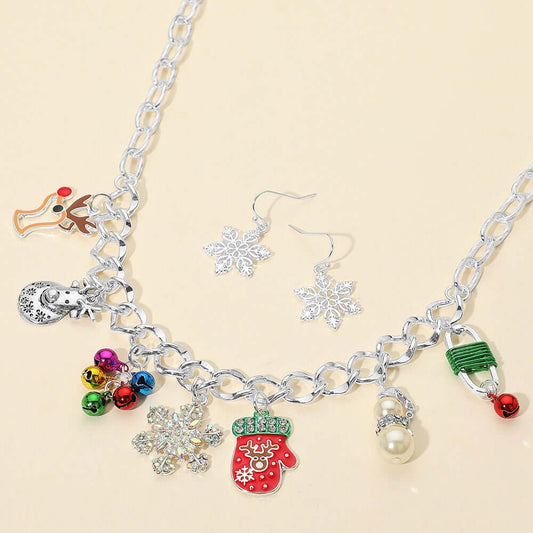 Merry Mischief - Silver Multi Necklace