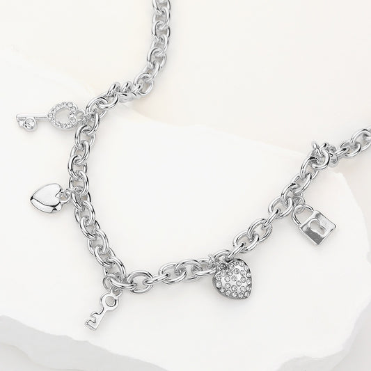 Keys to My Chaos - Silver Necklace