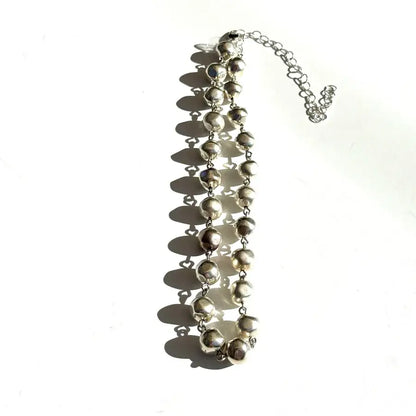 Silver Nugget Amelia Necklace - Leetie Lovendale