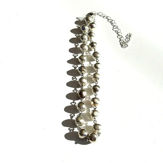 Silver Nugget Amelia Necklace - Leetie Lovendale
