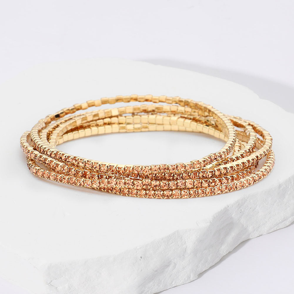 Festive Flicker -  Gold Multi-Layer Bracelet - Alie's Boutique