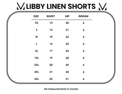 Libby Linen Shorts - Olive - Summer Sale