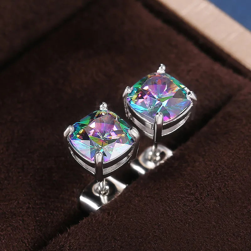 Timeless Elegance - Multi Gem Post Earrings