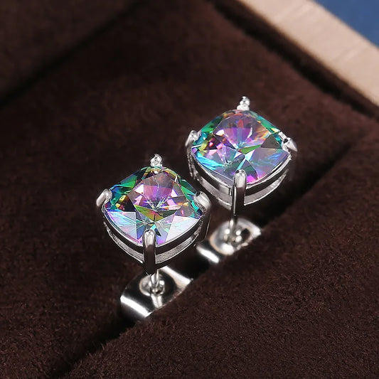 Timeless Elegance - Multi Gem Post Earrings