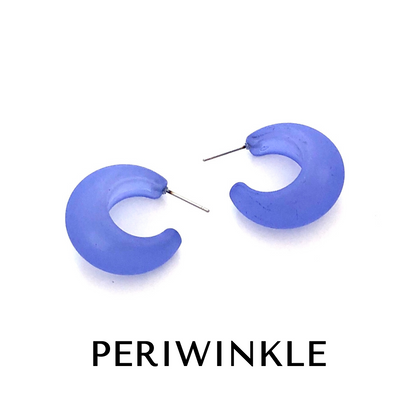 Chunky Snail Shell Hoop Earrings -  Leetie Lovendale