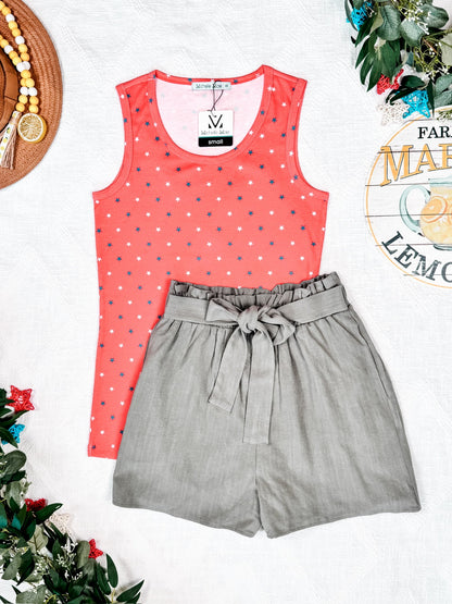 Libby Linen Shorts - Olive - Summer Sale