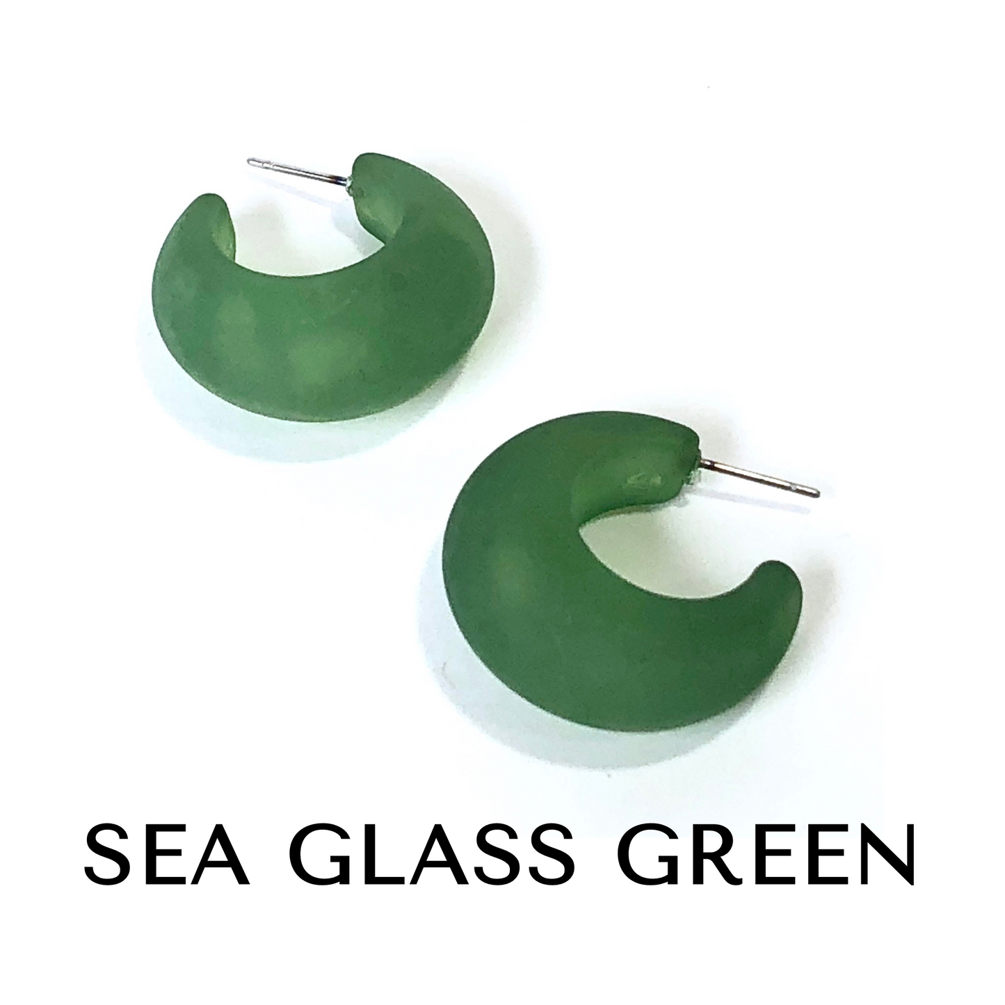 Chunky Snail Shell Hoop Earrings -  Leetie Lovendale