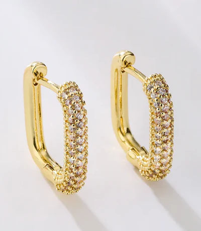 Sparkle & Shine Gold Hoop Earrings